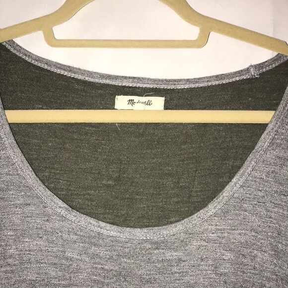 Women’s Madewell Loose Top size small Green & Gray - Picture 2 of 5